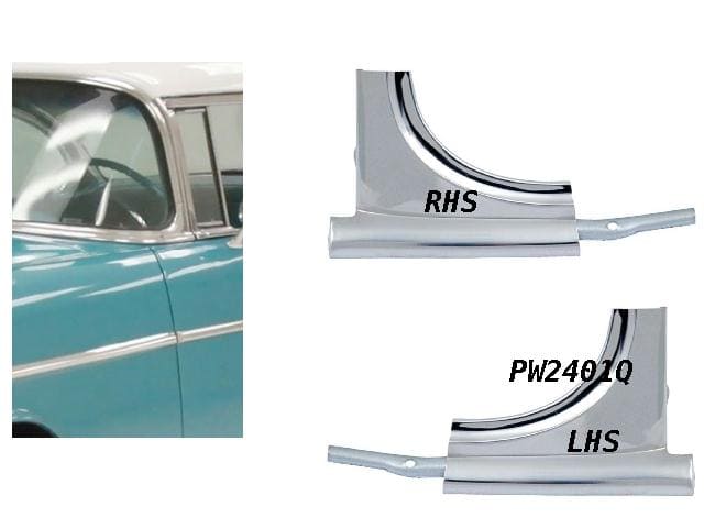 Molding Windscreen 55-57 Chev Lower Corner - RH or LH. Choose